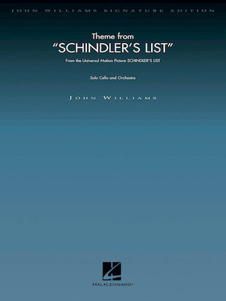 シンドラーのリスト（チェロとオーケストラのための）【ジョン・ウィリアムズ・オリジナル版】/オーケストラ楽譜の画像