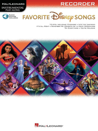 「ディズニー・ソング集(15曲収録)」ソロ・リコーダー編(インストゥルメンタル・プレイ・アロング・シリーズ)【オーディオ・オンライン・アクセスコード付】《輸入リコーダー楽譜》の画像