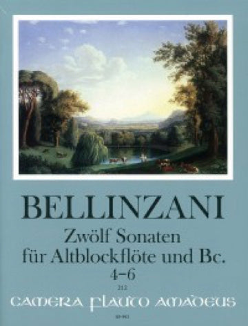 P.B.ベリンツァーニ／12のソナタ op.3 第4番から第6番まで※出版社都合により、納期にお時間をいただく場合がございますの画像