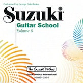 スズキ・ギター・スクール楽曲集　CD Vol.6《輸入ギター楽譜》の画像