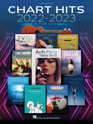 2022-2023ヒットチャート曲集(15曲収録)《輸入ウクレレ楽譜》の画像