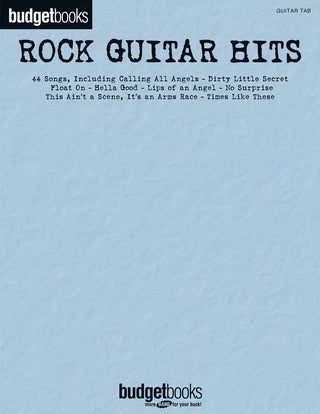 ロック・ギター・ヒット曲集(ヘラ・グッド、タイムズ・ライク・ディーズ他全44曲)(TAB譜)【バジェット・ブックス保存版シリーズ】《輸入ギター楽譜》の画像