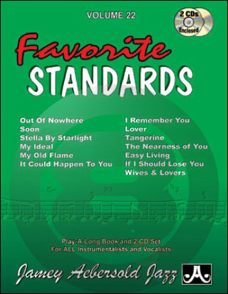 ジェイミー･プレイアロング Vol.22 フェイヴァリッツ・スタンダーズ(ジャズスタンダード曲集、音源付)《輸入ジャズ楽譜》の画像