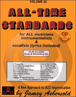 ジェイミー･プレイアロング Vol.25 オール・タイム・スタンダーズ(ジャズスタンダード曲集、音源付)《輸入ジャズ楽譜》の画像