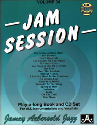 ジェイミー･プレイアロング Vol.34 ジャズ・ジャムセッション曲集(音源付)《輸入ジャズ楽譜》の画像
