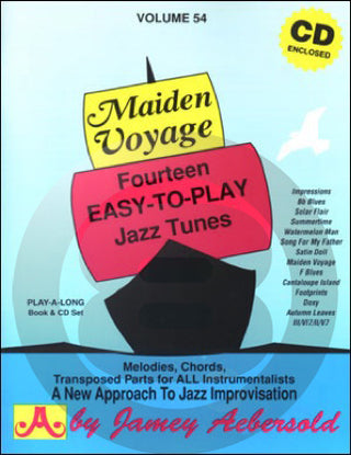 ジェイミー･プレイアロング Vol.54 処女航海(ジャズスタンダード曲集、音源付)《輸入ジャズ楽譜》の画像