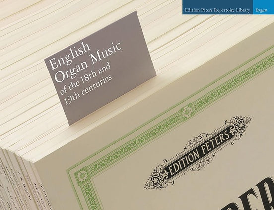 18世紀と19世紀のイギリス・オルガン音楽《輸入オルガン楽譜》（ペータース出版）の画像