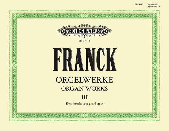 フランク／オルガン作品集全4巻 第3巻《輸入オルガン楽譜》（ペータース出版）の画像