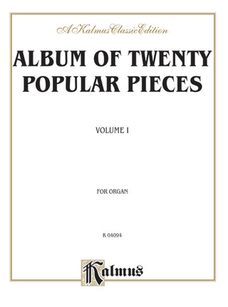 19世紀オルガン作品集 第1巻(20の小品)《輸入オルガン楽譜》