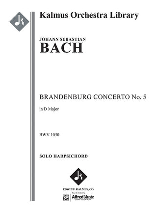 バッハ／ブランデンブルク協奏曲 第5番 ニ長調 BWV 1050（独奏チェンバロパート譜）（バッハ協会版）《輸入オーケストラ楽譜》