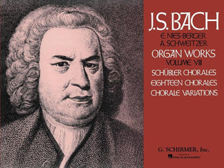 J.S.バッハ／第8巻：シュープラー・コラール集，18のコラール集とコラール変奏曲集《輸入オルガン楽譜》の画像
