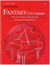 ビゼーのカルメンの主題による幻想曲(2台8手)《輸入ピアノ楽譜》の画像