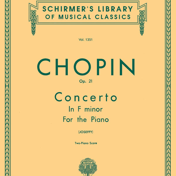 ショパン／ピアノ協奏曲 第2番 ヘ短調 op.21《輸入ピアノ楽譜