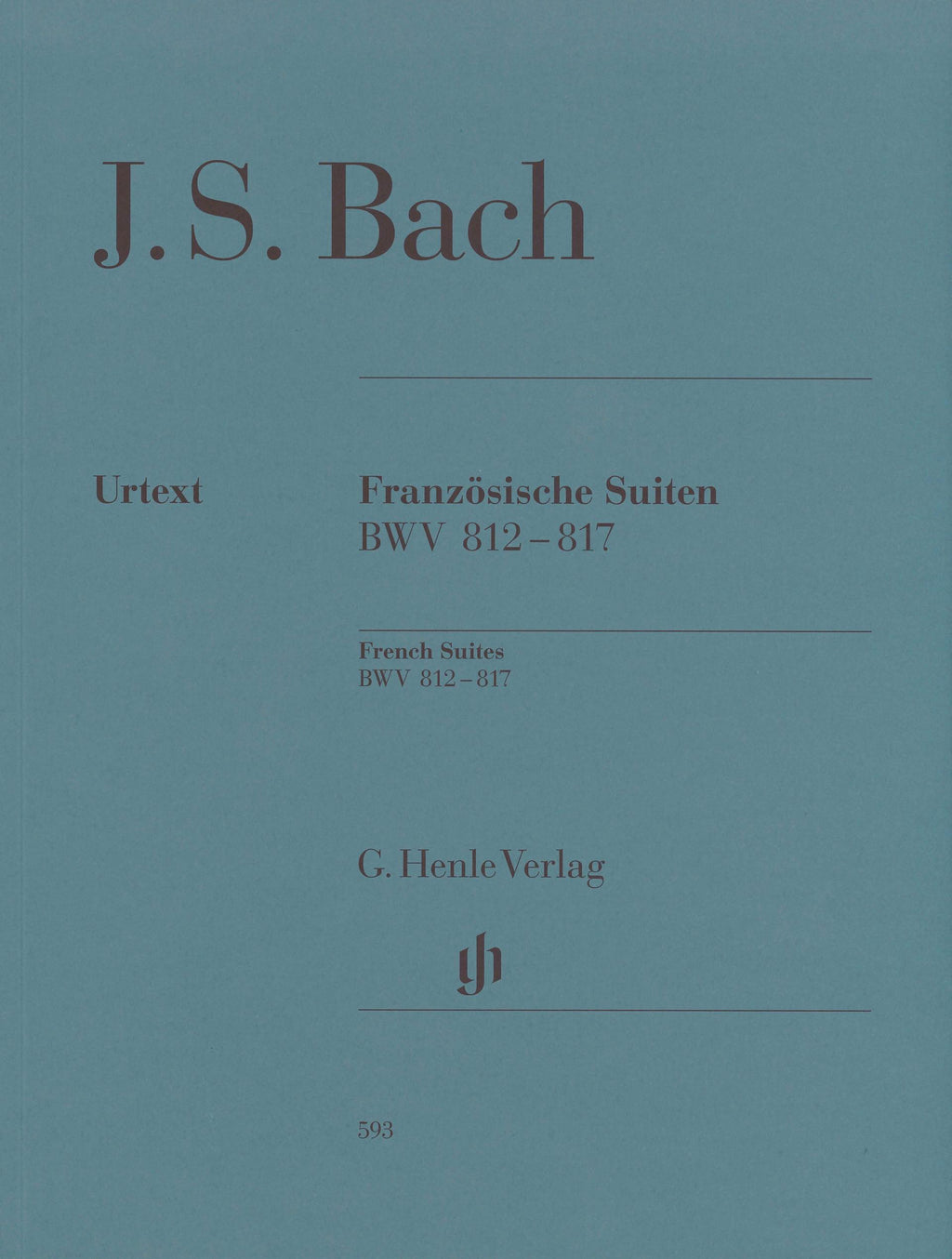 J.S.バッハ／フランス組曲 BWV 812-817(指番号あり)(原典版/ヘンレ社