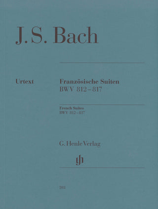 J.S.バッハ／フランス組曲 BWV 812-817(指番号あり) (原典版/ヘンレ社)《輸入ピアノ楽譜》