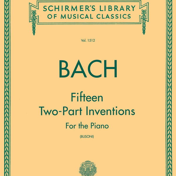 J.S.バッハ／二声のインヴェンション(ブゾーニ校訂版)《輸入ピアノ楽譜