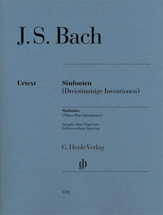 J.S.バッハ／シンフォニア BWV 787-801 三声のインベンション【指番号なし】 (原典版/ヘンレ社)《輸入ピアノ楽譜》の画像