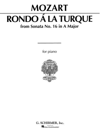 モーツァルト／トルコ風ロンド(ピアノソナタ イ長調 K.331より)《輸入ピアノ楽譜》の画像