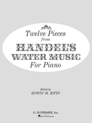 ヘンデル／水上の音楽より 12の小品《輸入ピアノ楽譜》の画像