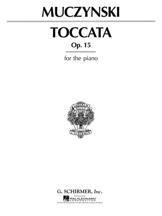 ムチンスキー／トッカータ op.15《輸入ピアノ楽譜》の画像