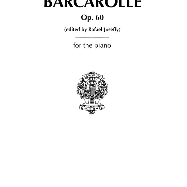 ショパン／舟歌 op.60 嬰ヘ長調《輸入ピアノ楽譜》 – ロケットミュージック