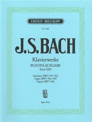 J.S.バッハ／ピアノ全集・第22巻《輸入ピアノ楽譜》の画像