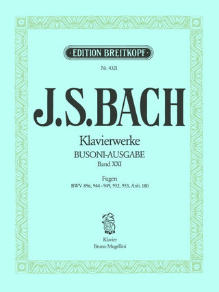 J.S.バッハ／ピアノ全集・第21巻《輸入ピアノ楽譜》の画像