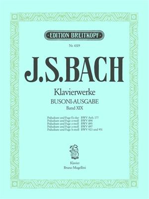J.S.バッハ／ピアノ作品集・第19巻《輸入ピアノ楽譜》※出版社都合により、納期にお時間をいただく場合がございますの画像
