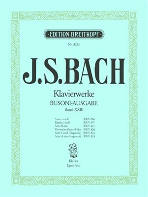 J.S.バッハ／ピアノ作品集・第23巻《輸入ピアノ楽譜》※出版社都合により、納期にお時間をいただく場合がございますの画像