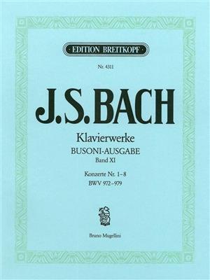 J.S.バッハ／同時代の作曲家の作品に基づく協奏曲・1-8《輸入ピアノ楽譜》の画像