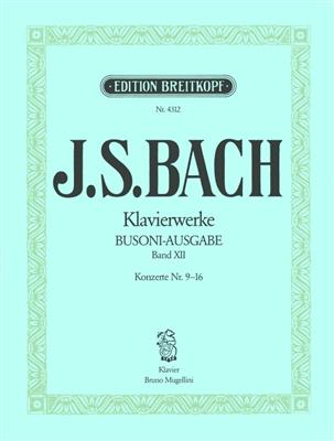 J.S.バッハ／同時代の作曲家の作品に基づく協奏曲・9-16《輸入ピアノ楽譜》の画像