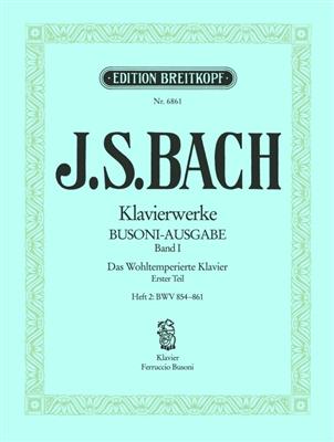 J.S.バッハ／平均律クラヴィーア曲集第1巻/2・BWV854-861(ブゾーニ編)《輸入ピアノ楽譜》の画像