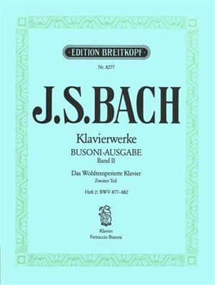J.S.バッハ／平均律クラヴィーア曲集第2巻/2・BWV877-882(ブゾーニ編)《輸入ピアノ楽譜》の画像