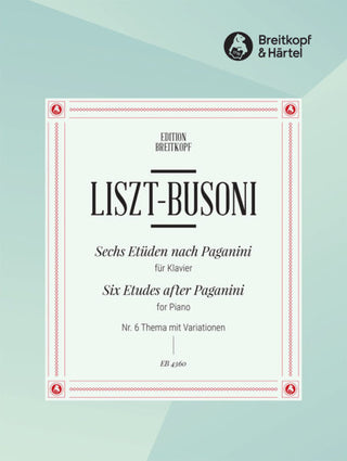 リスト／主題と変奏(パガニーニの主題による6つの練習曲より)《輸入ピアノ楽譜》の画像
