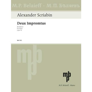 スクリャービン／2つの即興曲 op.14《輸入ピアノ楽譜》の画像