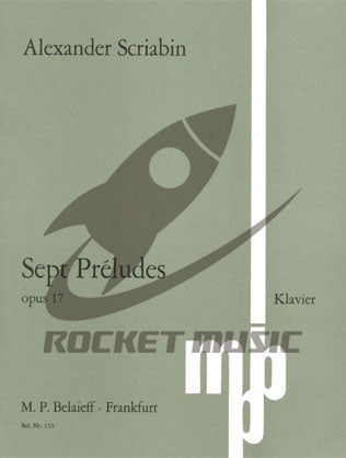 スクリャービン／7つの前奏曲 op.17《輸入ピアノ楽譜》の画像