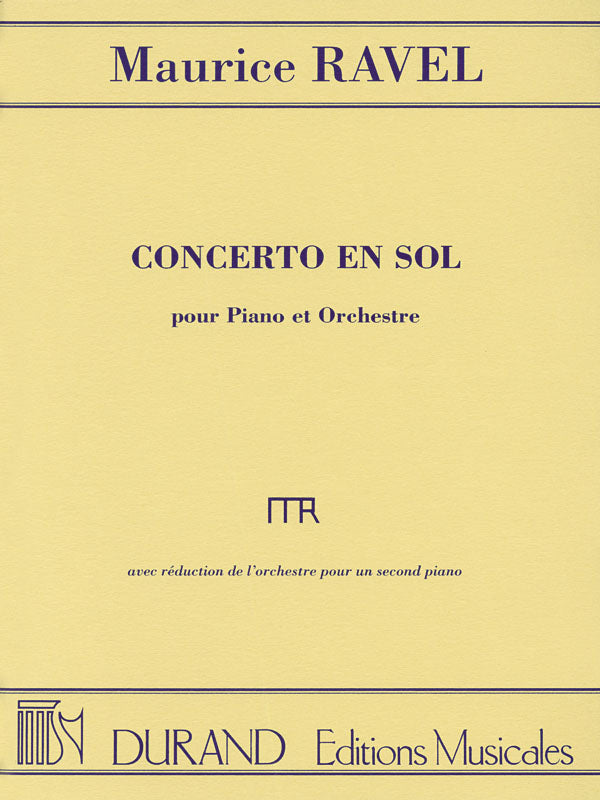 ラヴェル『ピアノ協奏曲 ト長調（Concerto en sol）』2台ピアノ用 ラヴェル／ピアノ協奏曲ト長調（2台ピアノ）《輸入ピアノ楽譜