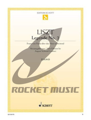 リスト／水の上を歩くパオラの聖フランチェスコ《輸入ピアノ楽譜》の画像