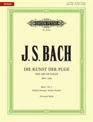 J.S.バッハ／フーガの技法 BWV 1080 Vol.1(ペータース出版)《輸入ピアノ楽譜》の画像