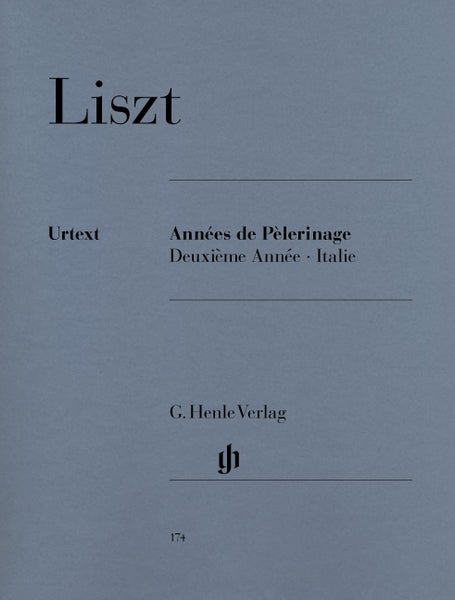 ブダペスト版　リスト　巡礼第2年イタリア リスト 巡礼の年第2年「イタリア」liszt Annees de pelerinage