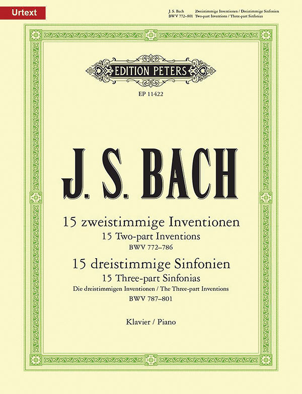 バッハ : インヴェンションとシンフォニアBWV772-801(中古品) バッハ／インヴェンションとシンフォニア BWV 772-801《輸入ピアノ楽譜