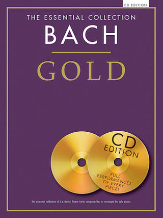 ザ・エッセンシャル・コレクション・バッハ・ゴールド(CD付き)(32曲収録)《輸入ピアノ楽譜》の画像