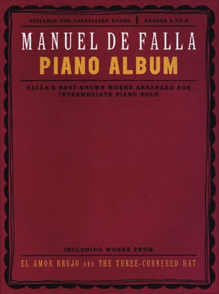 マヌエル・デ・ファリャ／ピアノ・アルバム曲集《輸入ピアノ楽譜》の画像