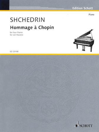 シチェドリン／4台のピアノのための「ショパンを讃えて」《輸入ピアノ楽譜》
