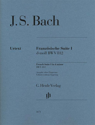 バッハ／フランス組曲 第1番 ニ短調 BWV 812【指番号なし】(原典版/ヘンレ社)《輸入ピアノ楽譜》
