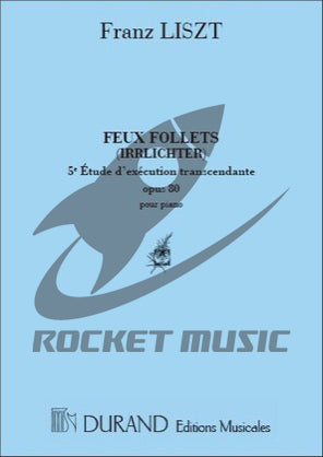 リスト／超絶技巧練習曲 第5曲 鬼火《輸入ピアノ楽譜》の画像