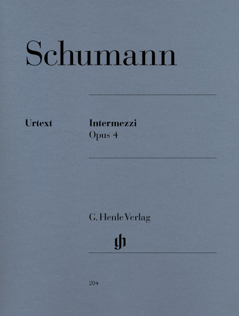 R.シューマン／間奏曲 op.4 (原典版/ヘンレ社)《輸入ピアノ楽譜》の画像