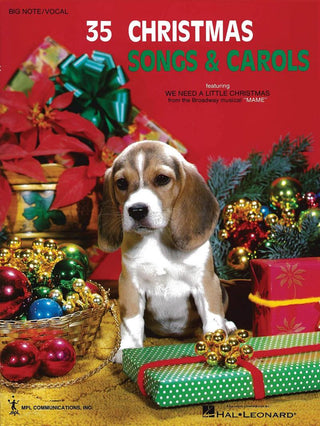 35のクリスマスソングとクリスマスキャロル（大きい音符シリーズ、初級ピアノ）《輸入ピアノ楽譜》の画像