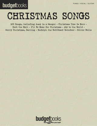 クリスマスソング集(ジングルベル、きよしこの夜、恋人たちのクリスマス他全100曲収録)【バジェット・ブックス保存版シリーズ】《輸入ピアノ楽譜》の画像