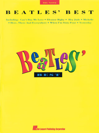 ビートルズ・ベスト(ピアノ／ヴォーカル)(27曲収録)《輸入ピアノ楽譜》の画像